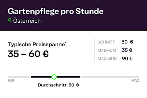 AT infographic Gartenpflege pro Stunde