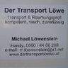Der Transport Löwe