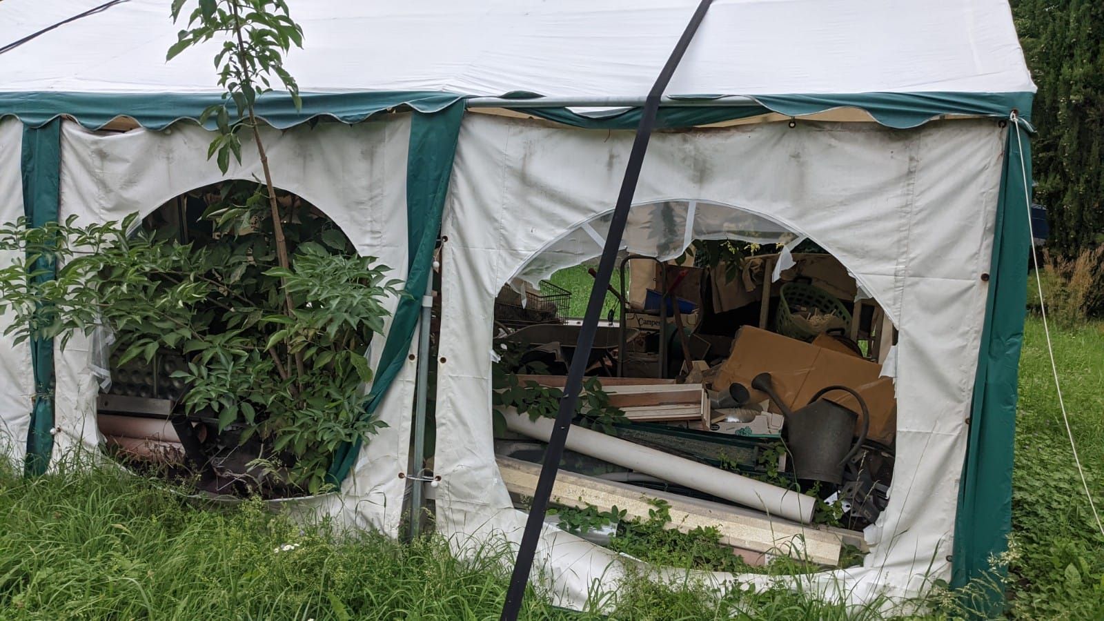 Entrümpelung 20 m²; Gerümpel im Garten MyHammer