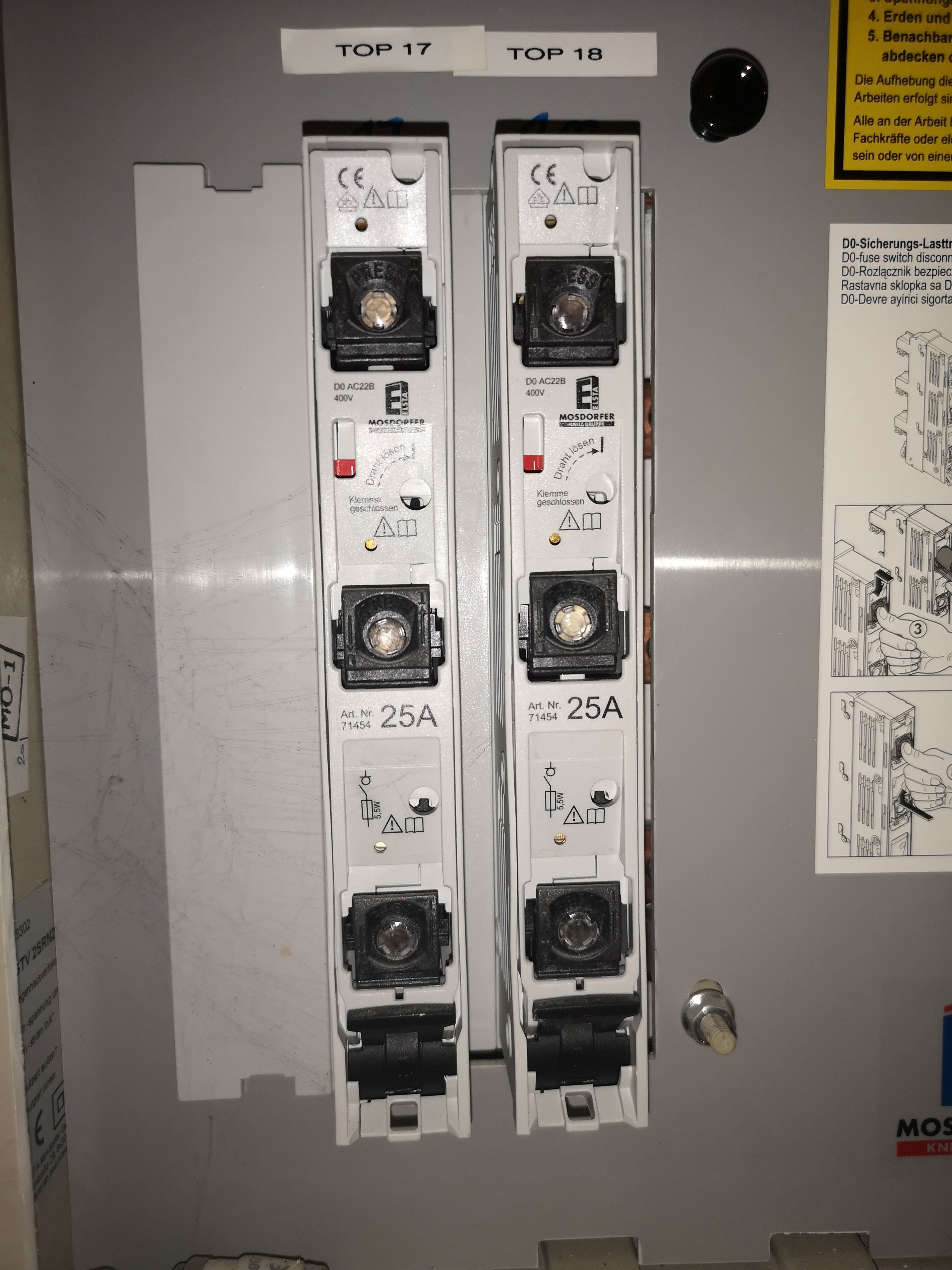 Elektroanlage: Verlegen von Starkstrom-Leitung in die Küche; 1 Stec ...